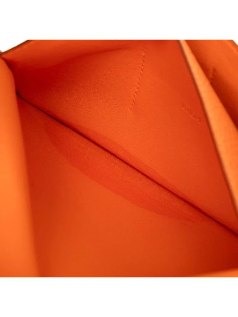 Hermes Dogon Duo Wallet Orange Silver Taurillon Clemence